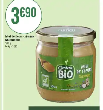 Géant Casino Miel de fleurs crémeux offre