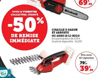 U Express CISAILLE À GAZON ET ARBUSTE GC-AGSS 18 LI-SOLO offre