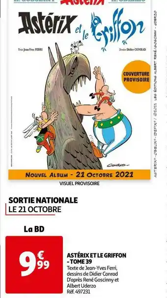 Auchan Astérix Et Le Griffon - Tome 39 offre