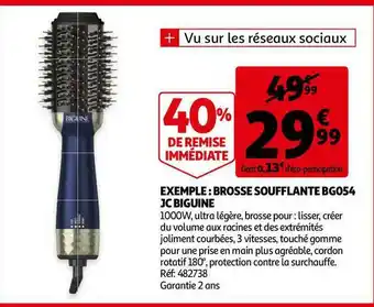 Auchan Brosse Soufflante Bg054 Jc Biguine offre