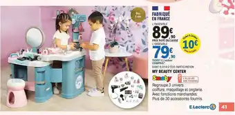 E.Leclerc My Beauty Center Smoby offre