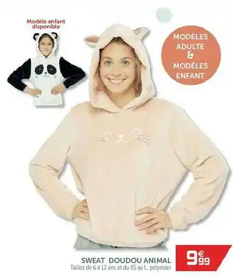 Gifi Sweat Doudou Animal offre