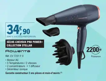 E.Leclerc SÈCHE-CHEVEUX PRO POWER+ COLLECTION STELLAR offre