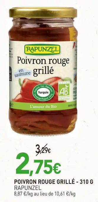 naturéO RAPUNZEL POIVRON ROUGE GRILLÉ offre