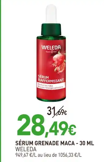 naturéO WELEDA SÉRUM GRENADE MACA offre