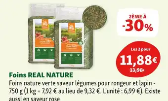 Maxi Zoo REAL NATURE Foins offre