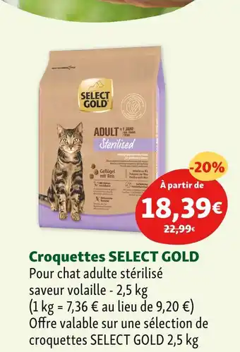 Maxi Zoo SELECT GOLD Croquettes offre