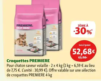 Maxi Zoo PREMIERE Croquettes offre