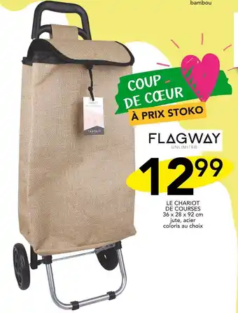 Stokomani FLAGWAY LE CHARIOT DE COURSES offre