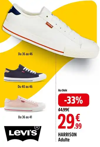 Intersport LEVI'S HARRISON Adulte offre