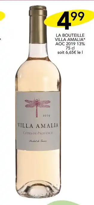 Stokomani LA BOUTEILLE VILLA AMALIA AOC 2019 13% offre