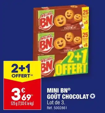 ALDI BN MINI BN GOÛT CHOCOLAT offre