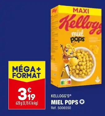 ALDI KELLOGG’S MIEL POPS offre