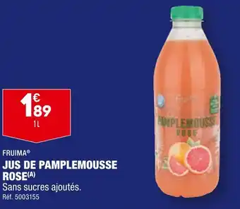 ALDI FRUIMA JUS DE PAMPLEMOUSSE ROSE offre