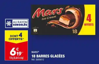 ALDI MARS 18 BARRES GLACÉES offre