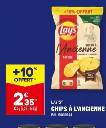 ALDI LAY’S CHIPS À L’ANCIENNE offre