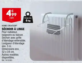 ALDI HOME CREATION SÉCHOIR À LINGE offre