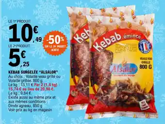 E.Leclerc KEBAB SURGELÉE "ALSALOR" offre