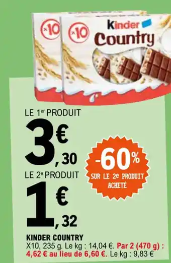 E.Leclerc KINDER COUNTRY offre