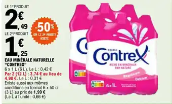 E.Leclerc EAU MINÉRALE NATURELLE "CONTREX" offre