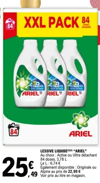 E.Leclerc LESSIVE LIQUIDE(23) "ARIEL" offre