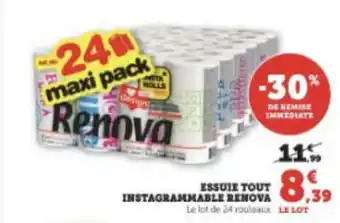 Super U ESSUIE TOUT INSTAGRAMMABLE RENOVA offre