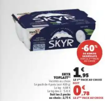 Super U SKYR YOPLAIT offre