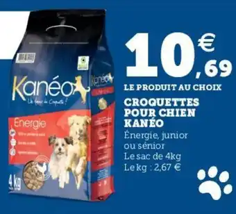 Hyper U CROQUETTES POUR CHIEN KANÉO offre