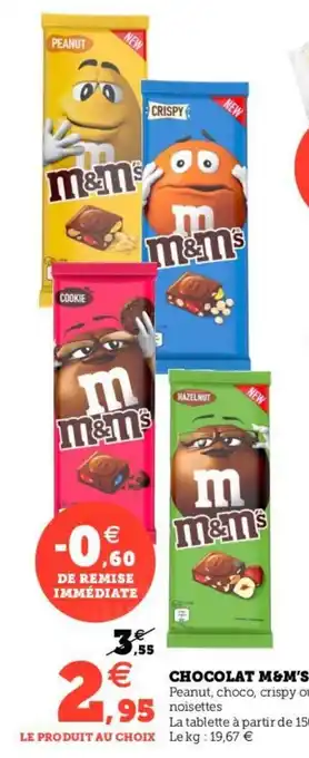 Hyper U CHOCOLAT M&M'S offre