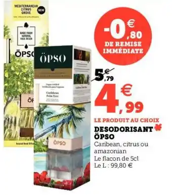 Hyper U DESODORISANT ÖPSO offre