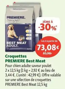 Maxi Zoo Premiere - croquettes best meat offre