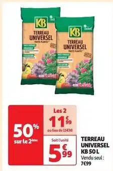 Auchan Kb - terreau universel offre