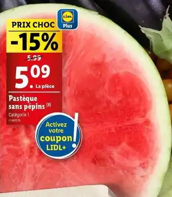 Lidl Pastèque sans pépins offre