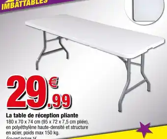 Bazarland Table pliante offre