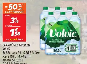 Netto EAU MINÉRALE NATURELLE VOLVIC offre