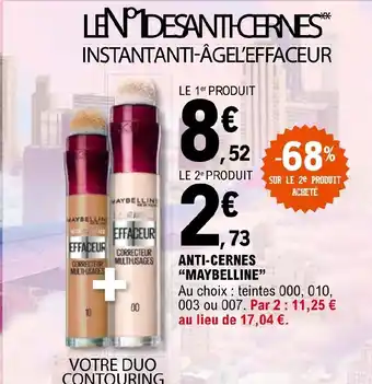 E.Leclerc ANTI-CERNES "MAYBELLINE" offre