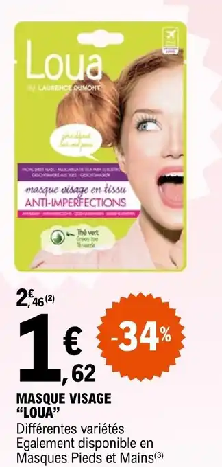 E.Leclerc MASQUE VISAGE "LOUA" offre