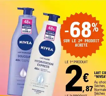 E.Leclerc LAIT CORPS "NIVEA" offre