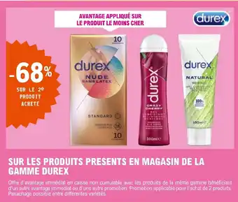 E.Leclerc SUR LES PRODUITS PRESENTS EN MAGASIN DE LA GAMME DUREX offre