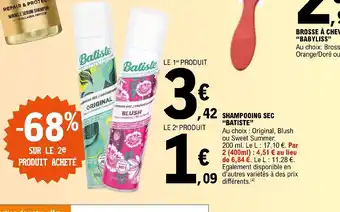 E.Leclerc "BATISTE" SHAMPOOING SEC offre