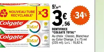 E.Leclerc DENTIFRICE "COLGATE TOTAL" offre