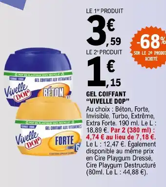 E.Leclerc GEL COIFFANT "VIVELLE DOP" offre