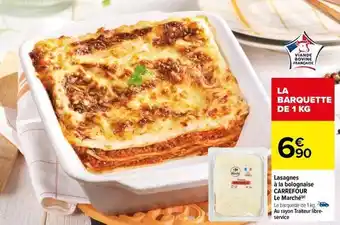 Carrefour Carrefour - lasagnes à la bolognaise le marché offre