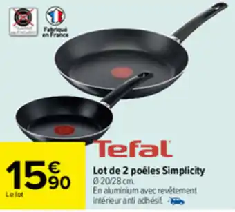Lot de 2 poêles simplicity