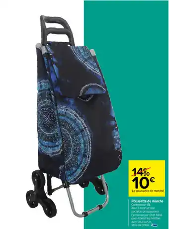 Carrefour Poussette de marché offre