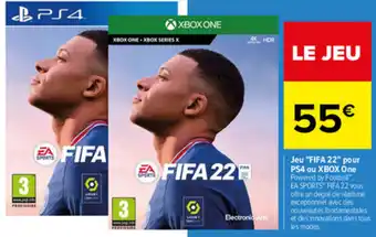 Carrefour Jeu "FIFA 22" pour PS4 ou XBOX one offre