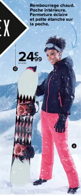 Carrefour Veste ski femme offre