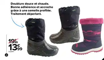 Carrefour Après ski enfant offre