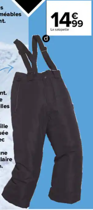 Salopette de ski fille ou Blouson de ski fille ou garçon