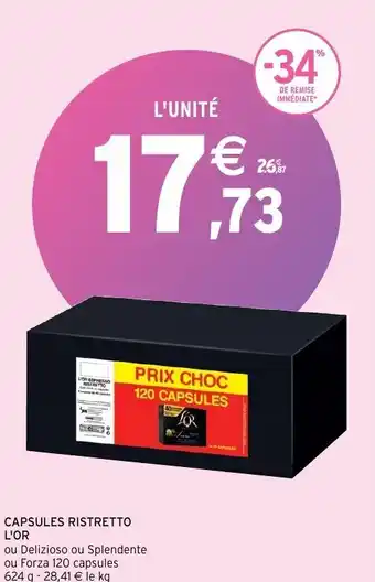 Intermarché Capsules ristretto l'or offre